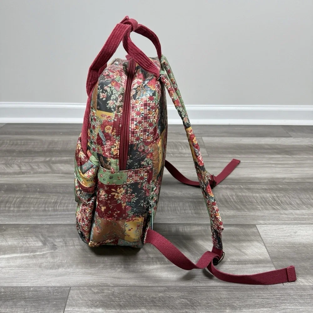 POLO RALPH LAUREN Backpack Patchwork‎ Quilted Big Pony Burnt Russet Floral NWT